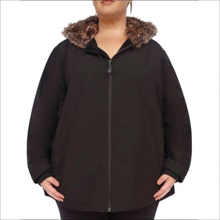 plus size winter coat 2X / Black