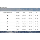 Plus size clothing chart for Snow Country Outerwear Fortress Winter Snow Ski Coat Jacket