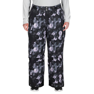 Floral patterned snow pants from Snow Country Outerwear for women’s plus size ski wear