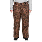 Leopard print snow pants from Snow Country Outerwear for women in plus size with insulated warmth
