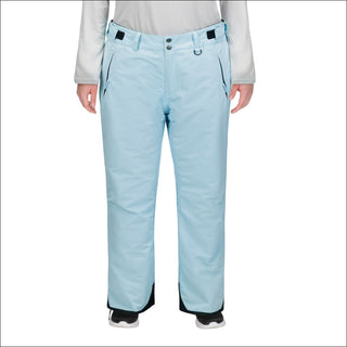 Snow Country Outerwear Women’s Plus Size Insulated Ski Pants 1X-6X Regular and Short Inseams - 1X / Light Blue - Women’s Plus Size