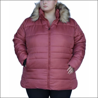 Snow Country Outerwear Women’s Plus Size Luna Winter Ski Coat Jacket 1X-6X - 1X / Red Bean - Women’s Plus Size