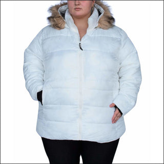 Snow Country Outerwear Women’s Plus Size Luna Winter Ski Coat Jacket 1X-6X - 1X / White - Women’s Plus Size