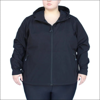 Snow Country Outerwear Women’s Plus Size Micro Fleece Soft Shell Jacket 1X-6X - 1X / Black - Women’s Plus Size