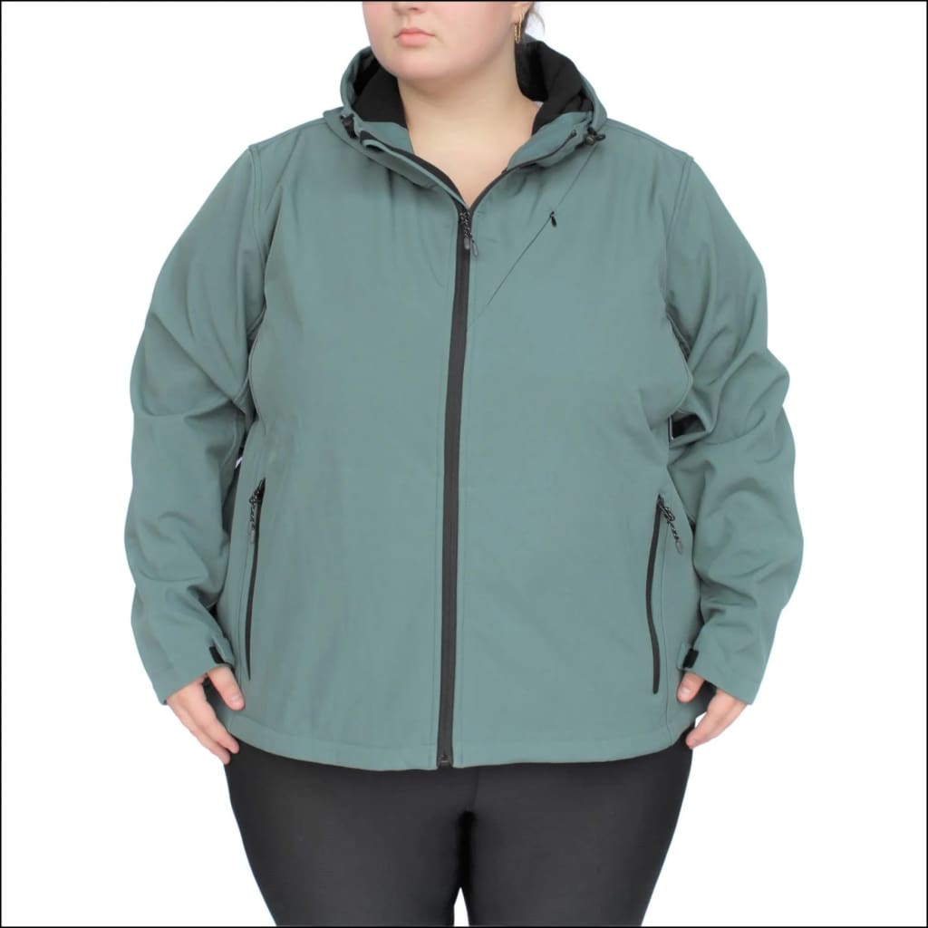 Snow Country Outerwear Women’s Plus Size Micro Fleece Soft Shell Jacket  1X-6X