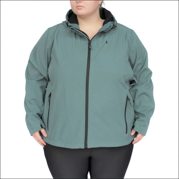 Snow Country Outerwear Women's Plus Size Micro Fleece Soft Shell Jacket  1X-6X