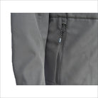 Gray jacket with zippered pocket from Women’s Plus Size Stowe Mid Length Soft Shell Jacket