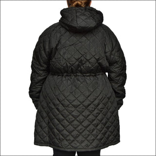 Snow Country Outerwear Women’s Plus Size Quilted Savvy Long Jacket 1X-6X - Women’s Plus Size