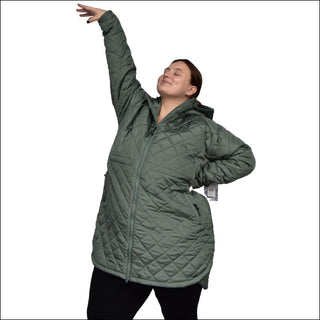 Snow Country Outerwear Women’s Plus Size Quilted Savvy Long Jacket 1X-6X - Women’s Plus Size