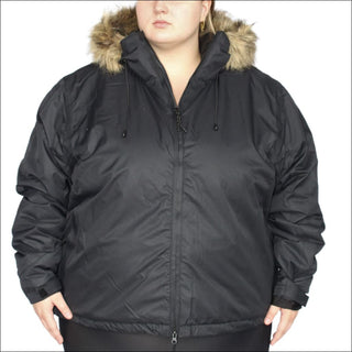 Snow Country Outerwear Women’s Plus Size Winter Flurry Down-Alternative Coat 1X 2X 5X CLEARANCE - 1X / Solid Black - Women’s Plus Size