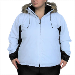Snow Country Outerwear Women’s Plus Size Winter Flurry Down-Alternative Coat 1X 2X 5X CLEARANCE - 2X / White - Women’s Plus Size
