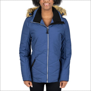 Snow Country Outerwear Womens S-XL Vail Down Alternative Winter Snow Jacket Coat - Small / Robin Blue - Women’s