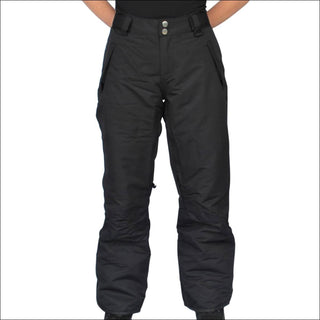 Snow Country Outerwear Women’s Ski Pants Insulated S-XL Reg and Short - X-Small / Black - Women’s