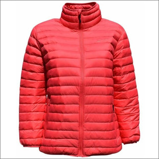 Sportcaster Womens Plus Size Packable Down Jacket 1X-6X - 1X / Juicy Melon - Plus Size