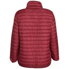 Maroon quilted puffer jacket from Sportcaster Women’s Plus Size Packable Down Jacket 1X CLEARANCE