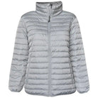 Gray quilted puffer jacket from Sportcaster Women’s Plus Size Packable Down Jacket 1X CLEARANCE