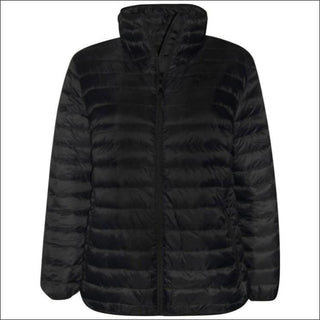 Sportcaster Womens Plus Size Packable Down Jacket 1X-6X - 1X / Black - Plus Size