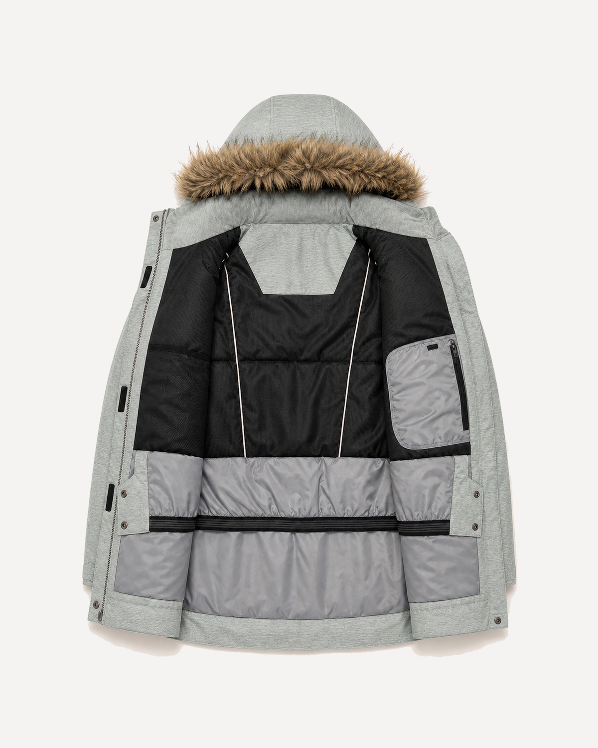 Green Lily The Sugar Coat II plus size insulated snow jacket, sizes 1X to 6X, interior lining