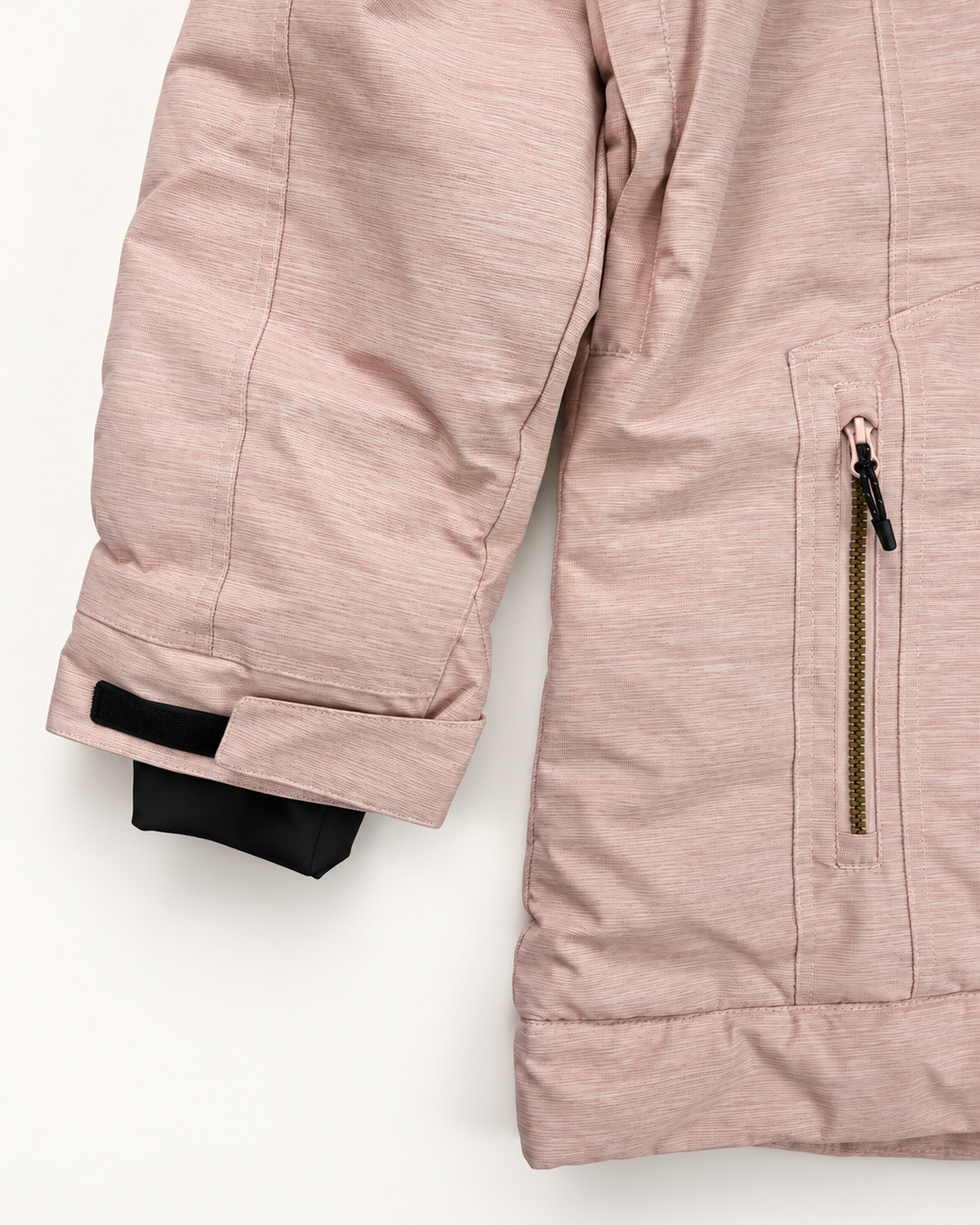 Pink Blush The Sugar Coat II plus size insulated snow jacket, sizes 1X to 6X, cuff and pocket detail