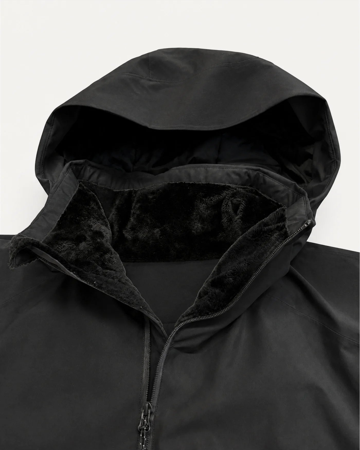 Black The Tempest plus size insulated snow jacket, sizes 1X to 6X, hood