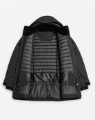 Black The Tempest plus size insulated snow jacket, sizes 1X to 6X, interior