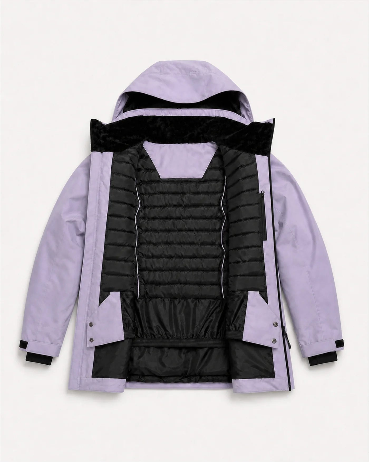 Lavender The Tempest plus size insulated snow jacket, sizes 1X to 6X, back