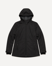 Black The Venus plus size hooded soft shell jacket, sizes 1X to 6X, front