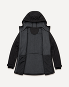Black The Venus plus size hooded soft shell jacket, sizes 1X to 6X, interior
