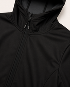 Black The Venus plus size hooded soft shell jacket, sizes 1X to 6X, upper