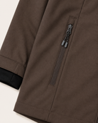 Chocolate The Venus plus size hooded soft shell jacket, sizes 1X to 6X, pocket