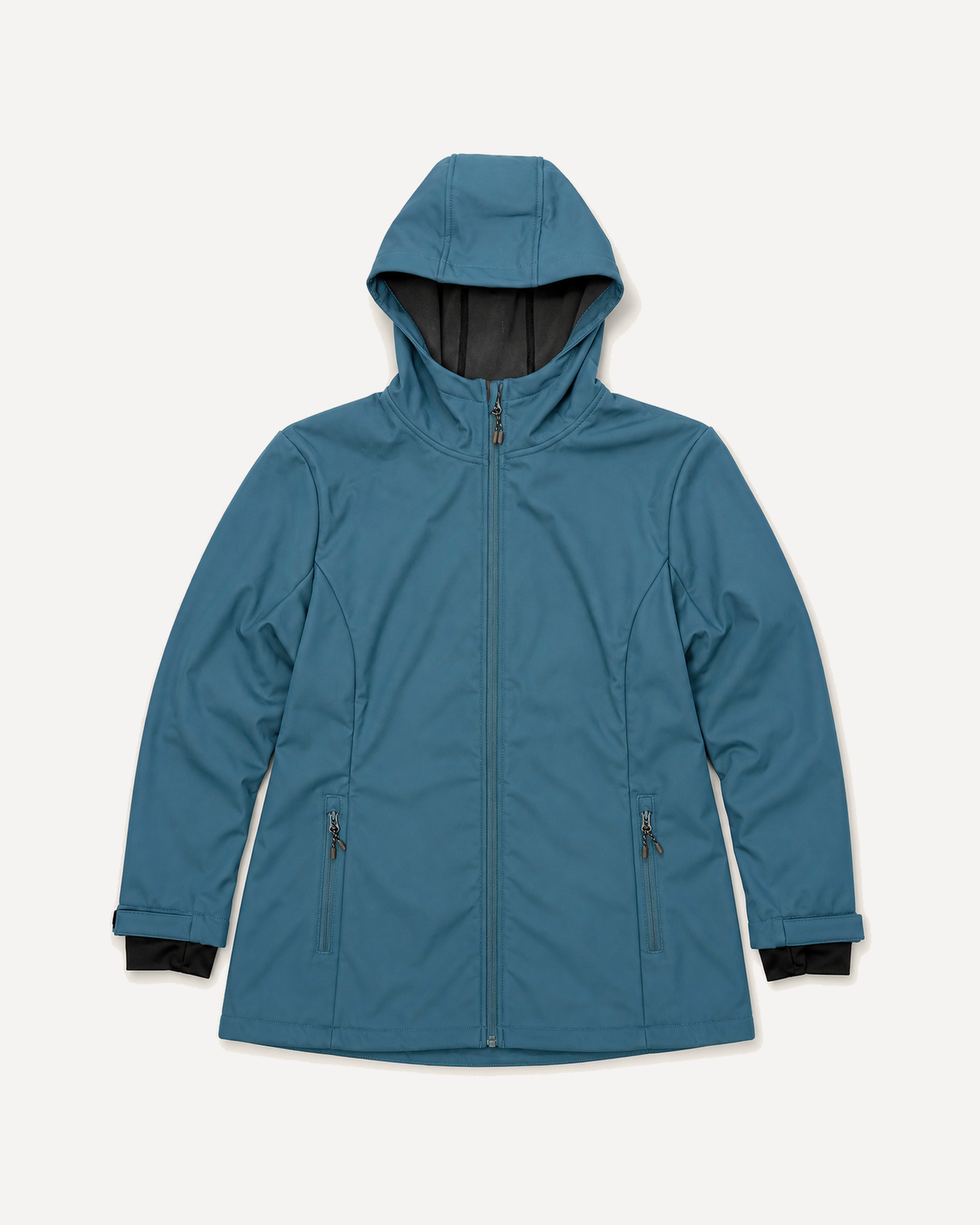 Peacock The Venus plus size hooded soft shell jacket, sizes 1X to 6X, front