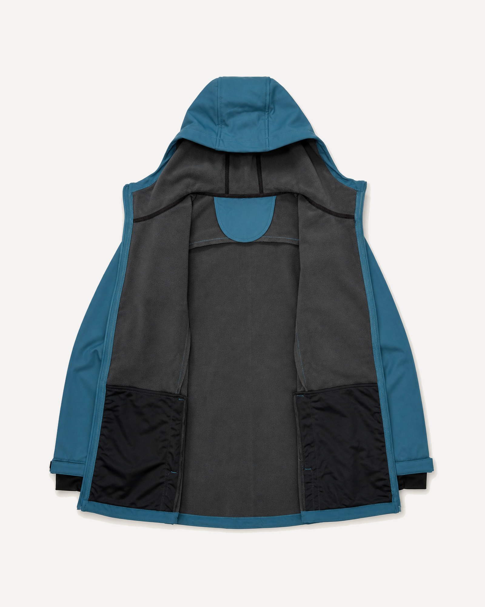 Peacock The Venus plus size hooded soft shell jacket, sizes 1X to 6X, interior