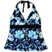Blue Black Floral